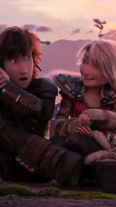 ai character: hiccup x Astrid  background