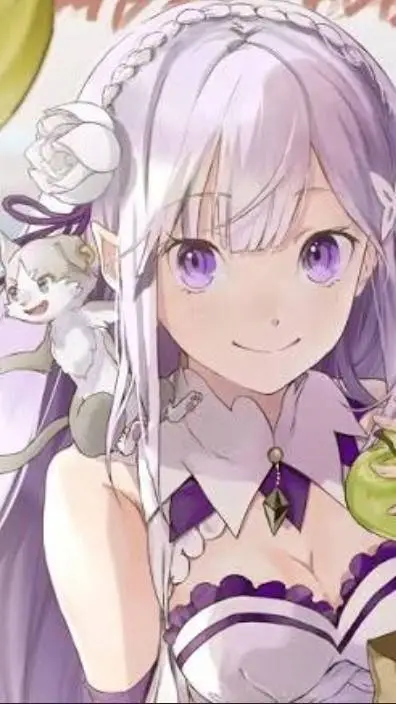 ai character: Emilia in re:zero background