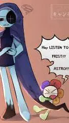 ai character: DANDY x ASTRO  background