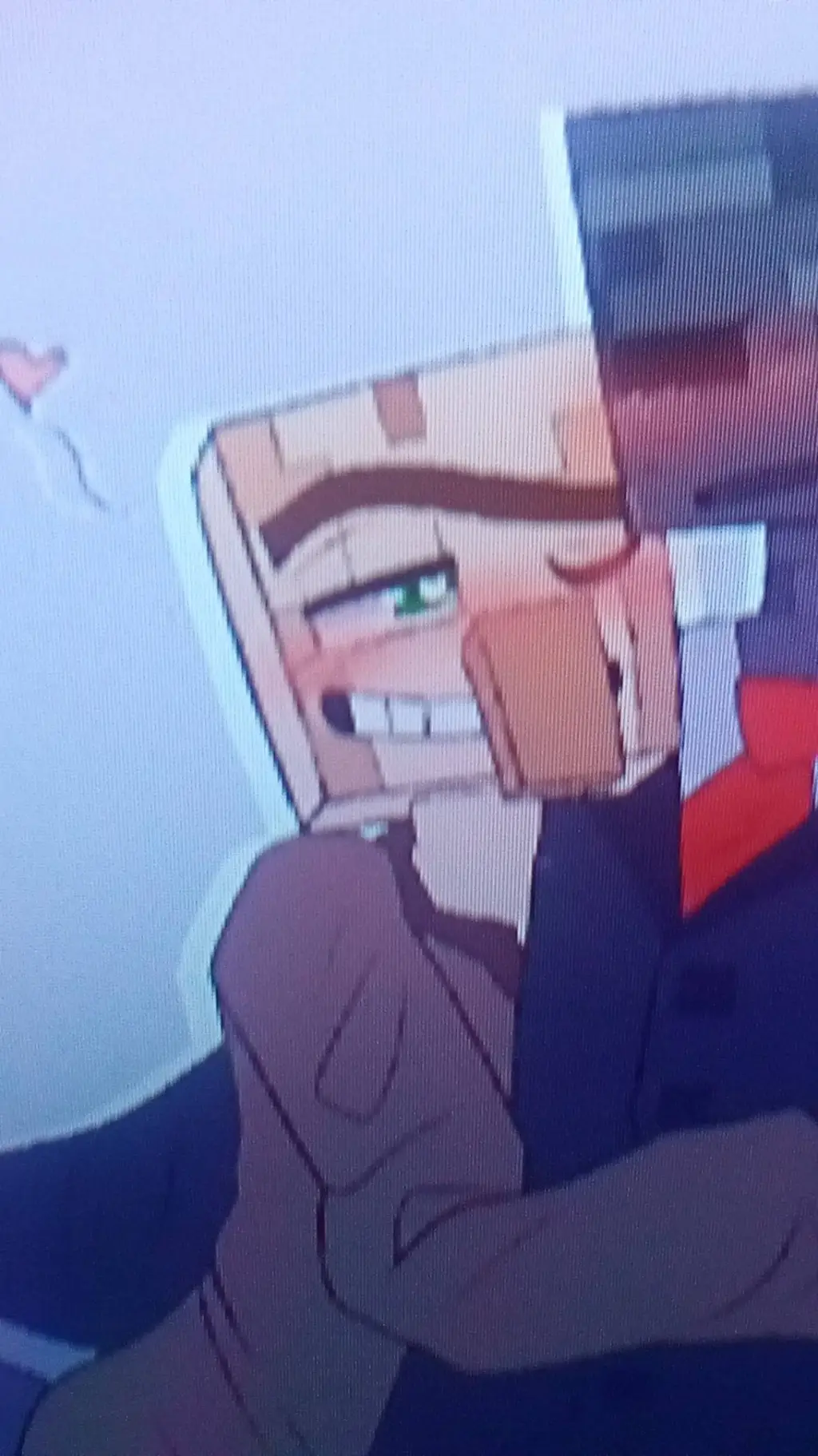 ai character: Villager x Grox background