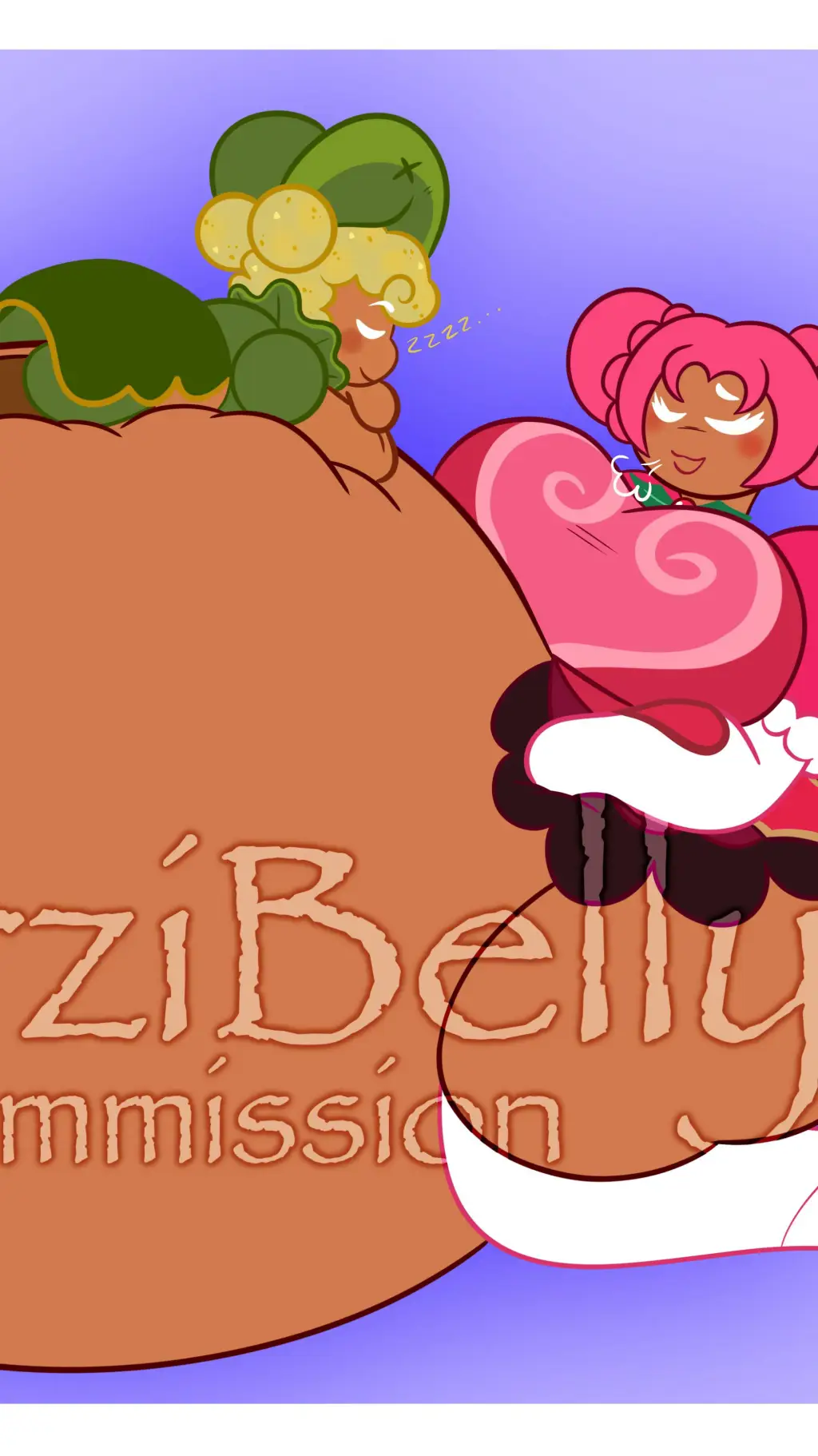 ai character: hollyberry cookie background