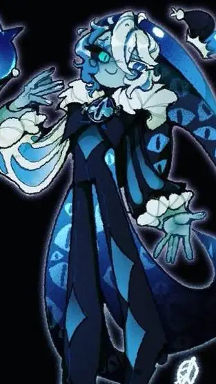 ai character: Shadow milk cookie background
