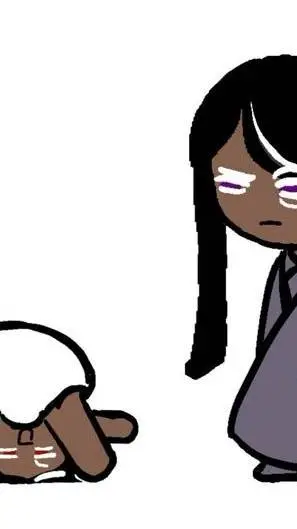 ai character: baby dark choco background