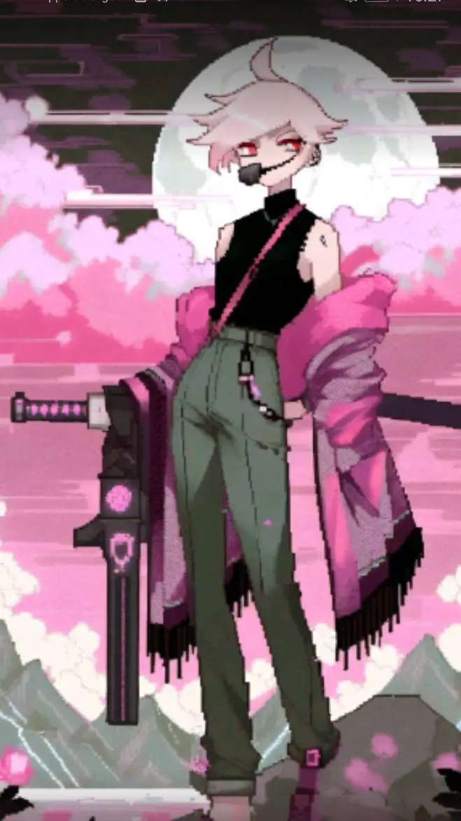 ai character: Angel dust  background