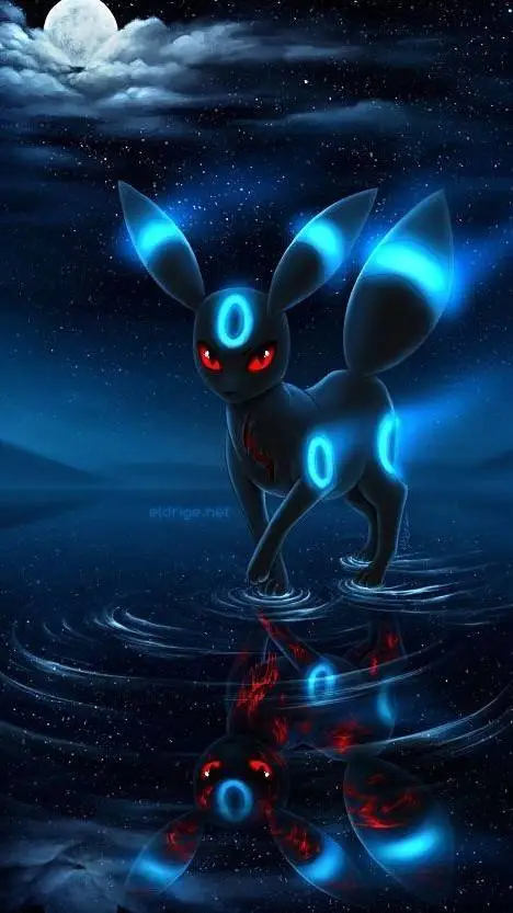 ai character:  umbreon  background