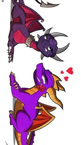 ai character: Cynder  background