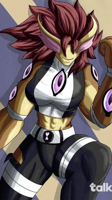 ai character: eye girl background