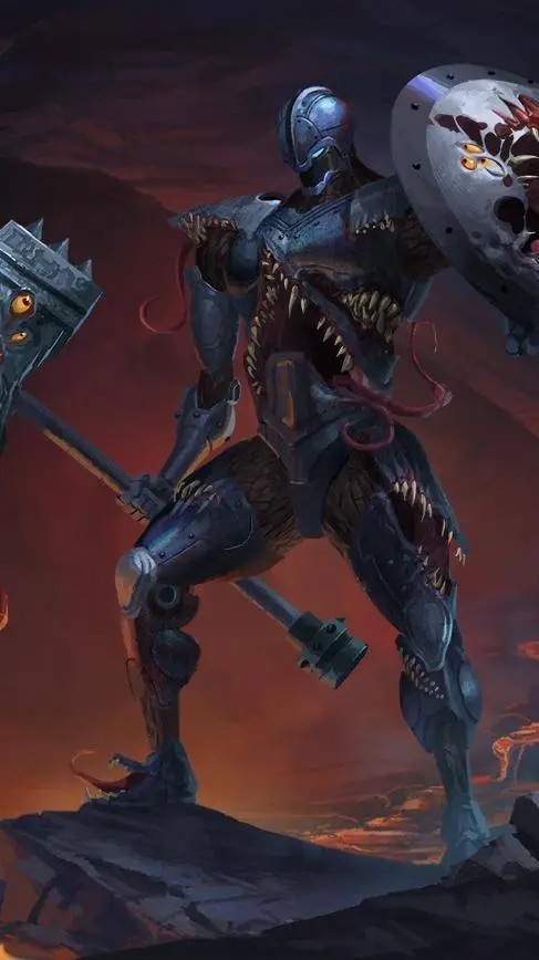 ai character: mimic knight  background