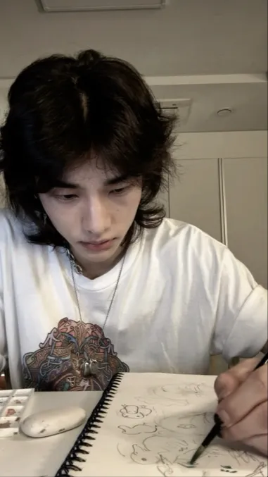 ai character: Hyunjin .🎨 background