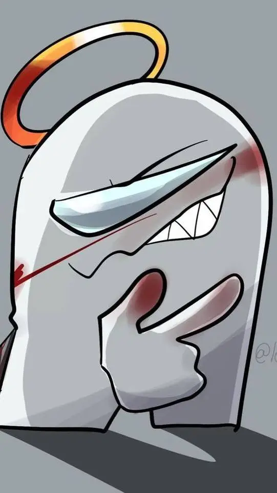 ai character: white imposter(yo) background