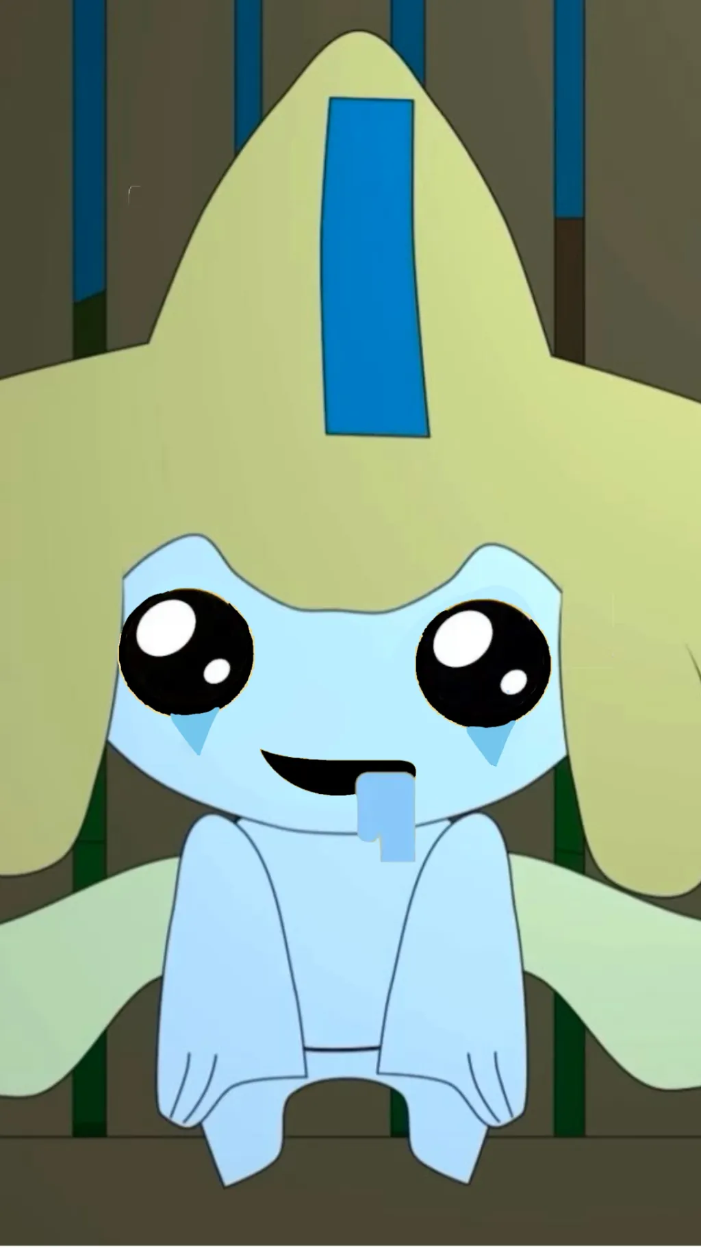 ai character: Jirachi❤️‍🩹✌️ background