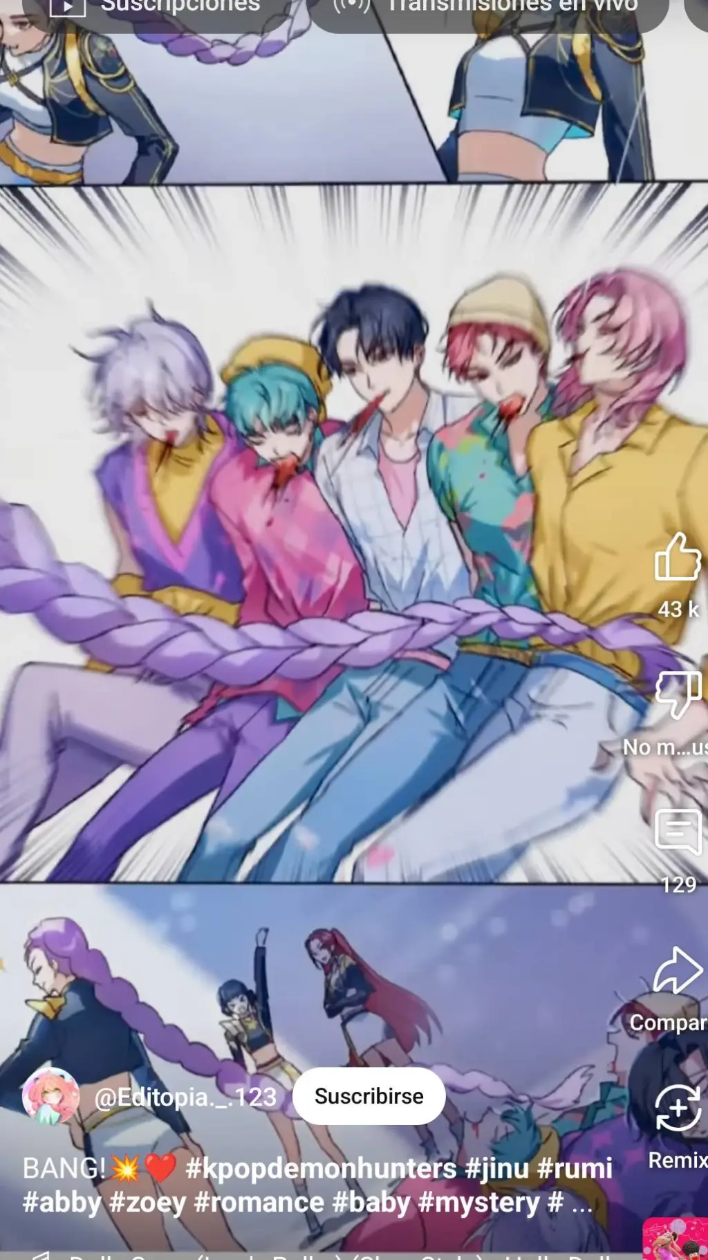 ai character: saja boys  background