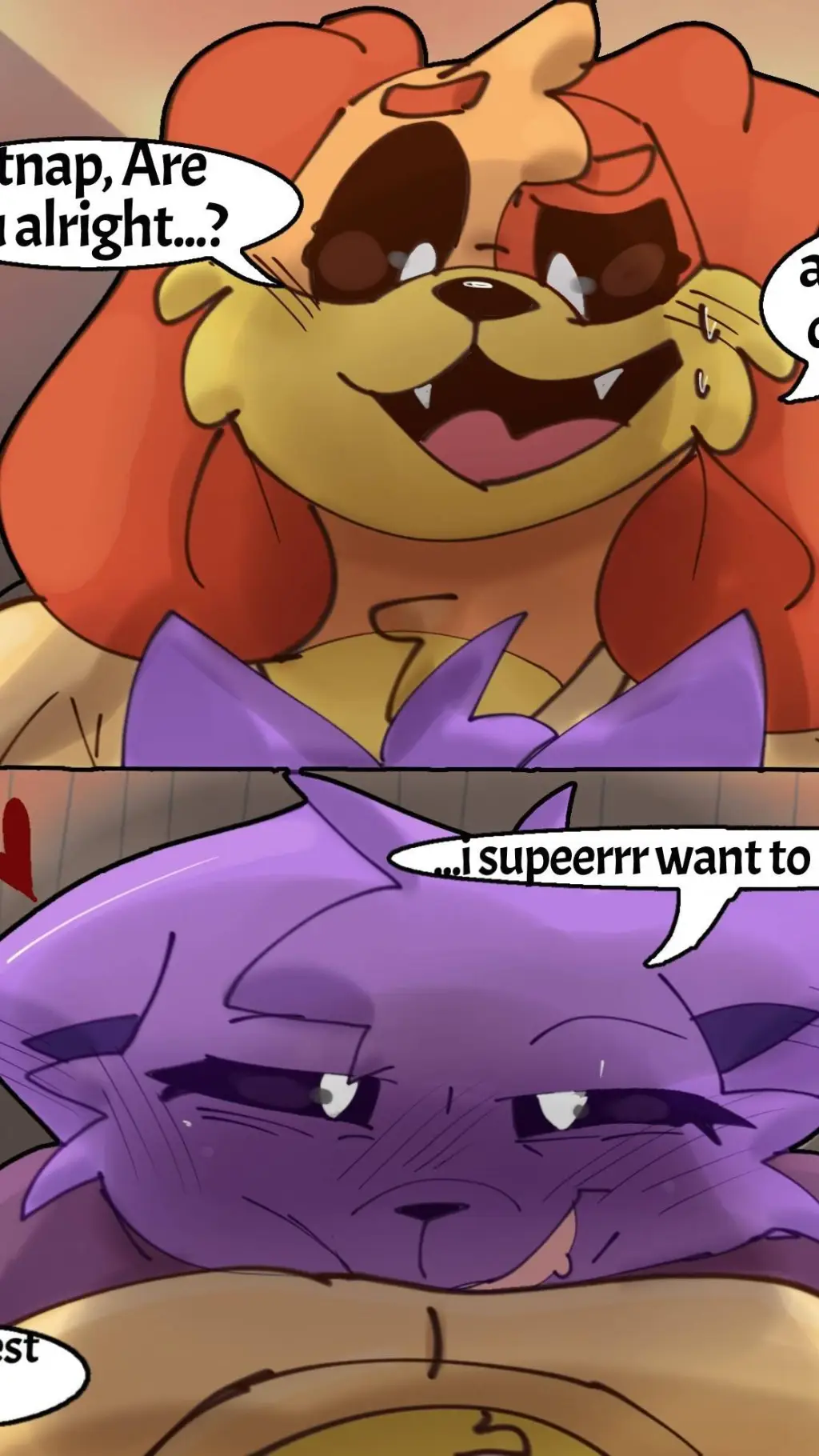 ai character: catnap x dogday background