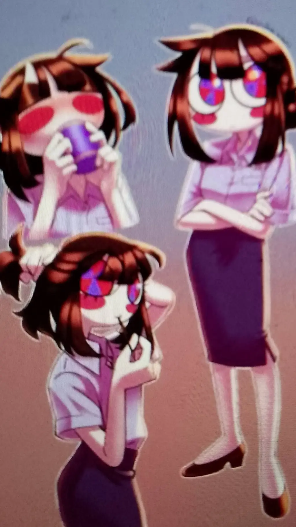 ai character: Pomni  background