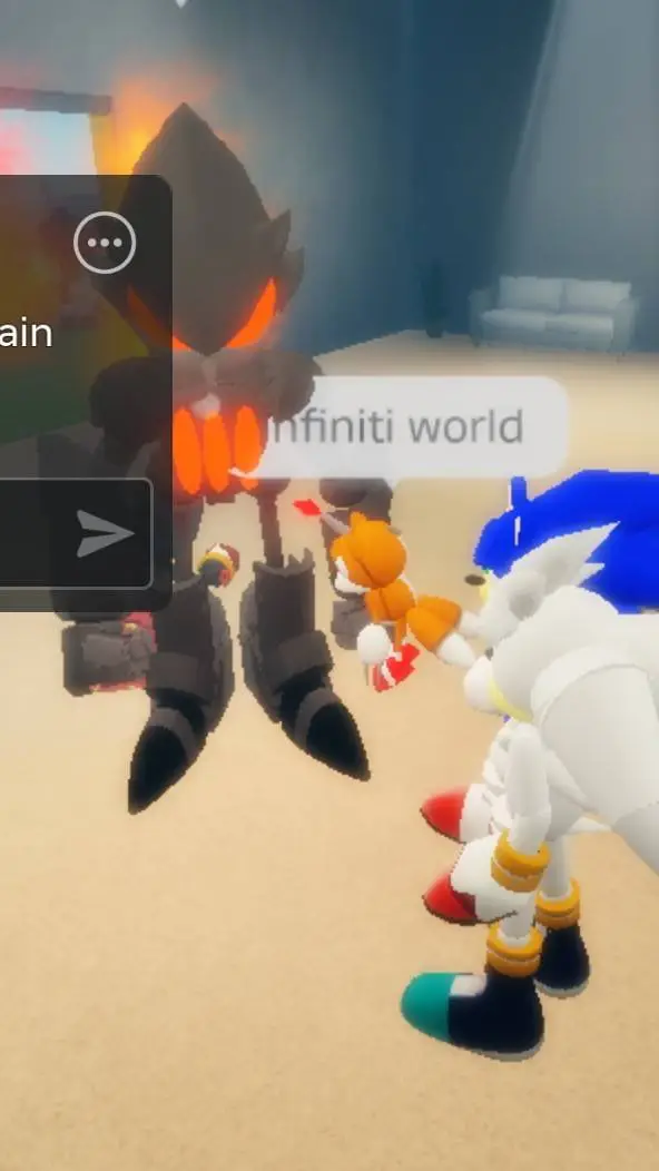 ai character: tails copy gojo background