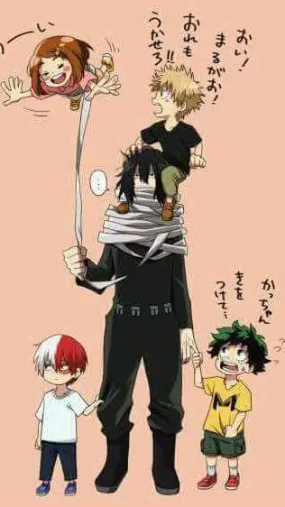 ai character: MHA bebês background