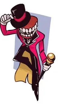 ai character: MHA digital circus background