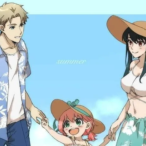 chat with ai character: Spy5Family beach