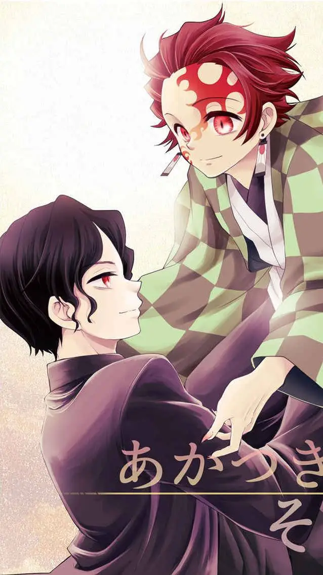 ai character: ❤️Tanjiro x Muzan🖤 background