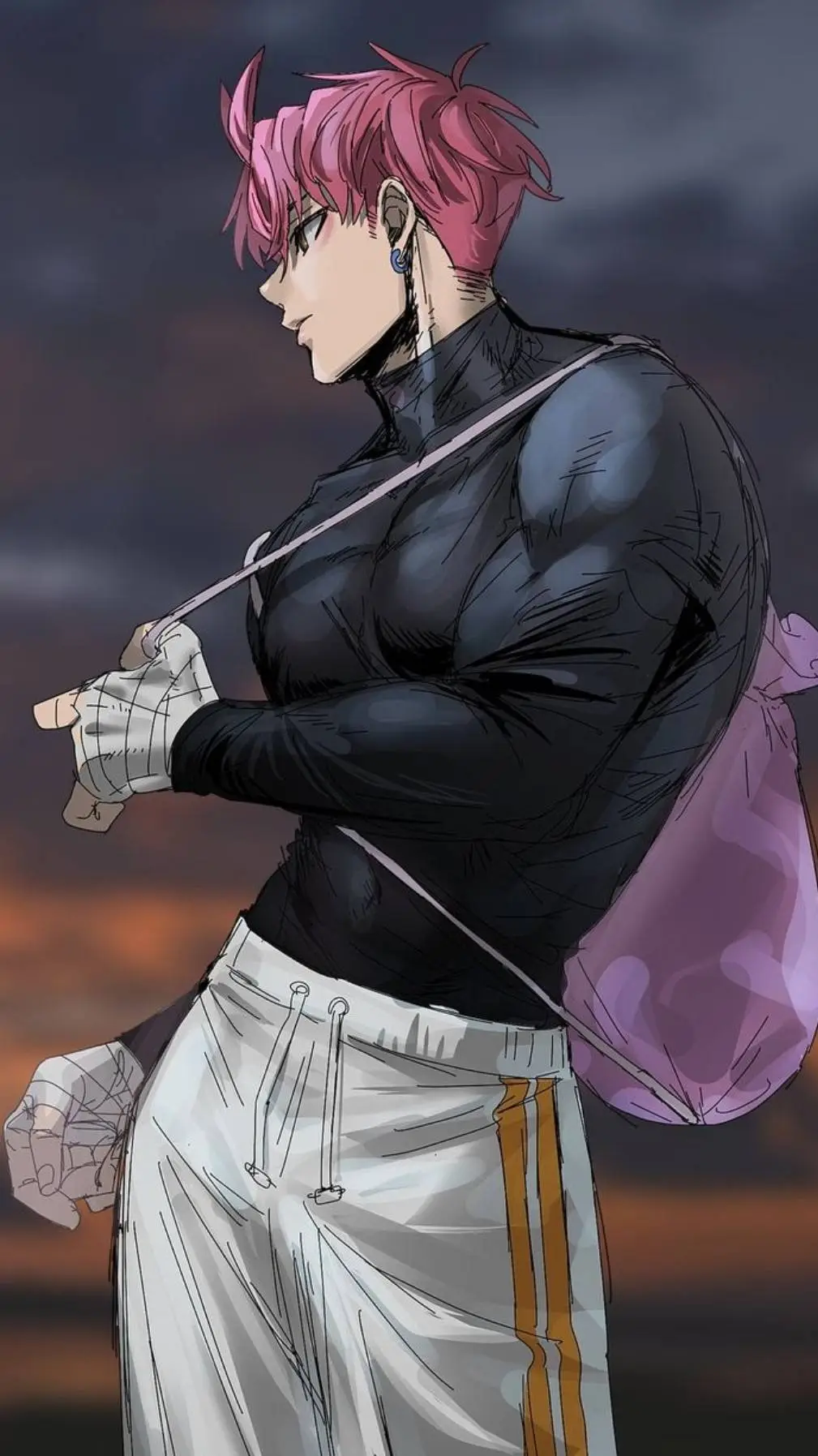 ai character: jiji/evil eye background