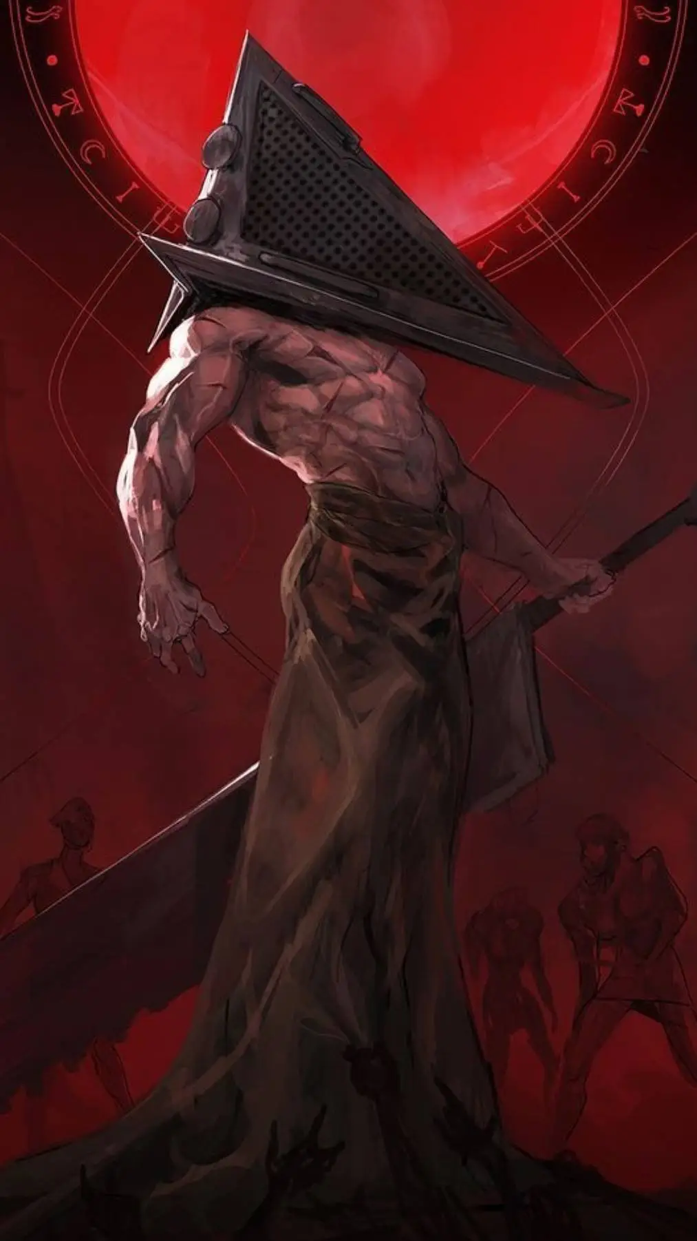 ai character: Pyramid Head background