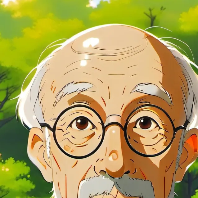 chat with ai character: dryed up old fella