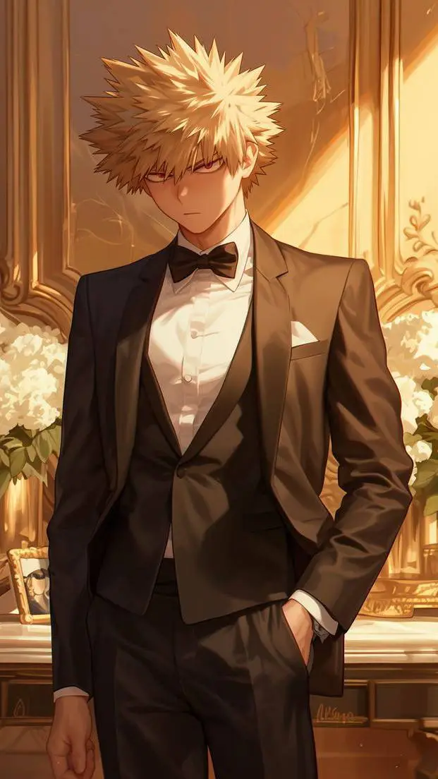 ai character: katsuki Bakugo  background