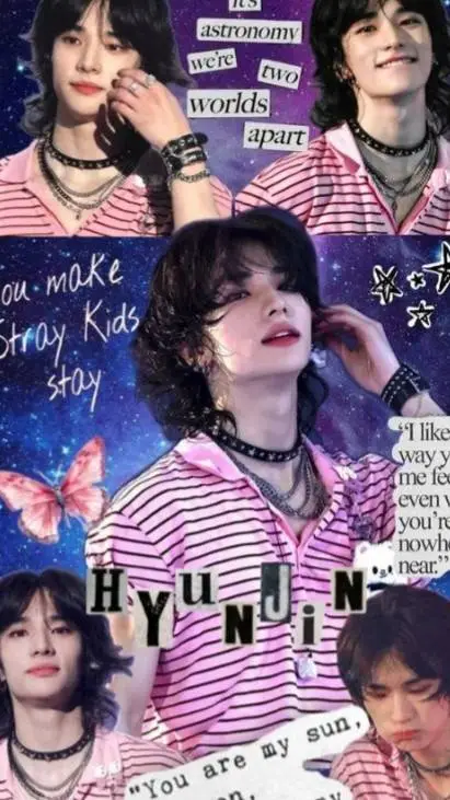 ai character: Hyunjin 🥟💋  background