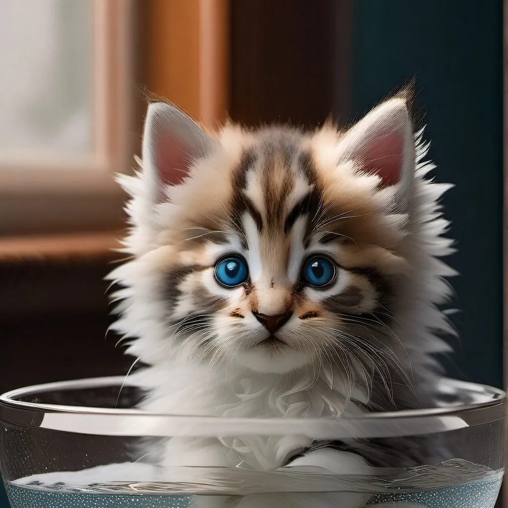 chat with ai character: Kitten Bath