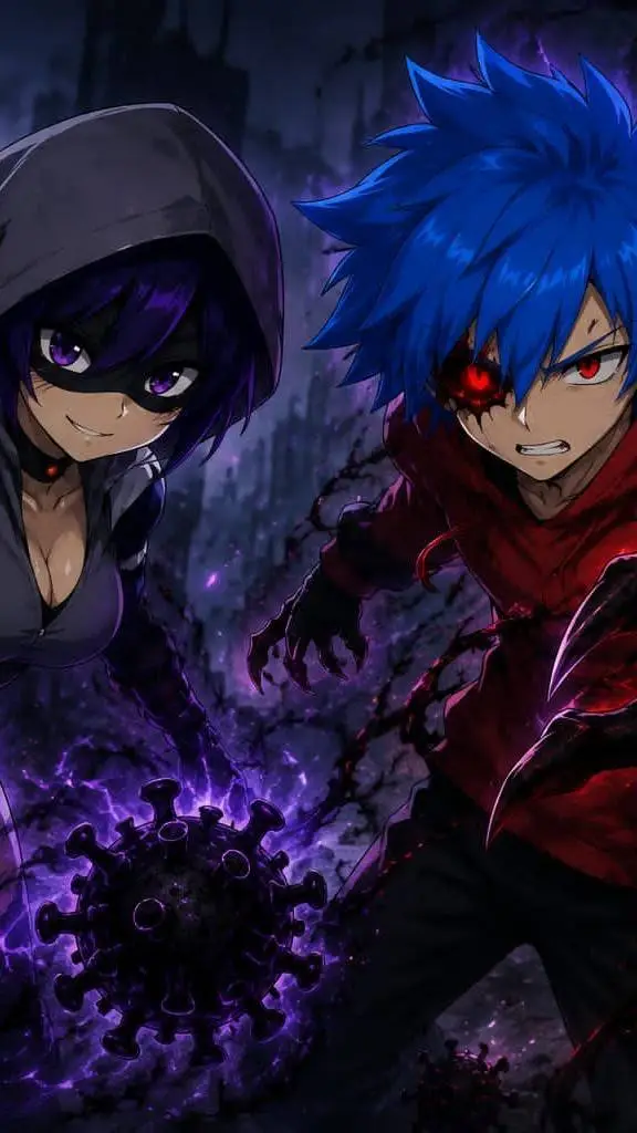 ai character: Root y VXMercer background