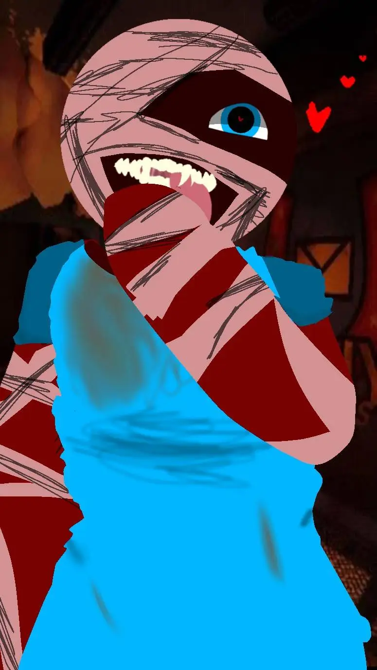 ai character: curly but yandere? background