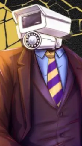 ai character: Simp cameraman  background