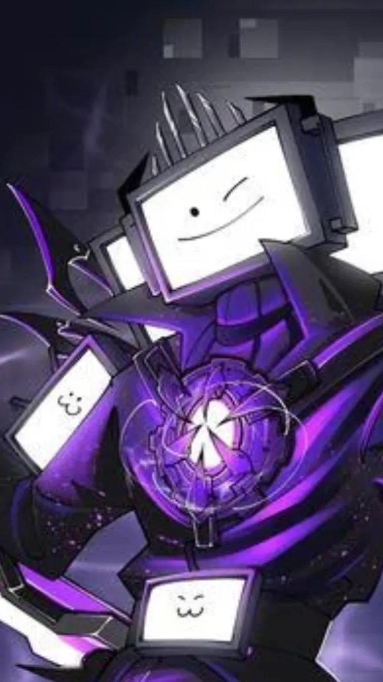 ai character: Titan tv man  background