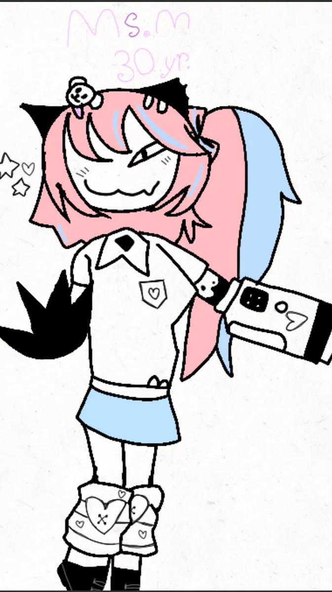 ai character: Fpe miss.M background
