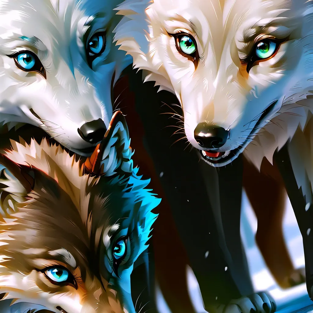 chat with ai character: Wolf Family