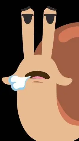 ai character: crippled snail background