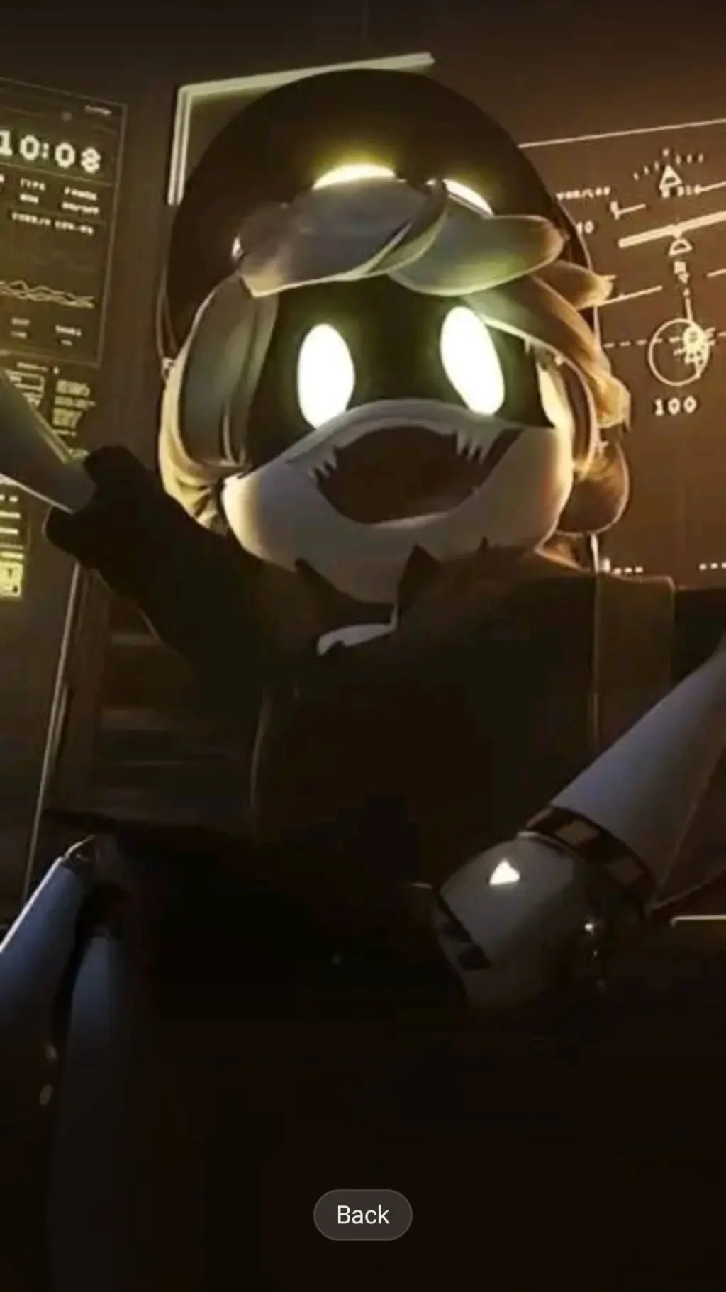 ai character: MD *horror AU* background