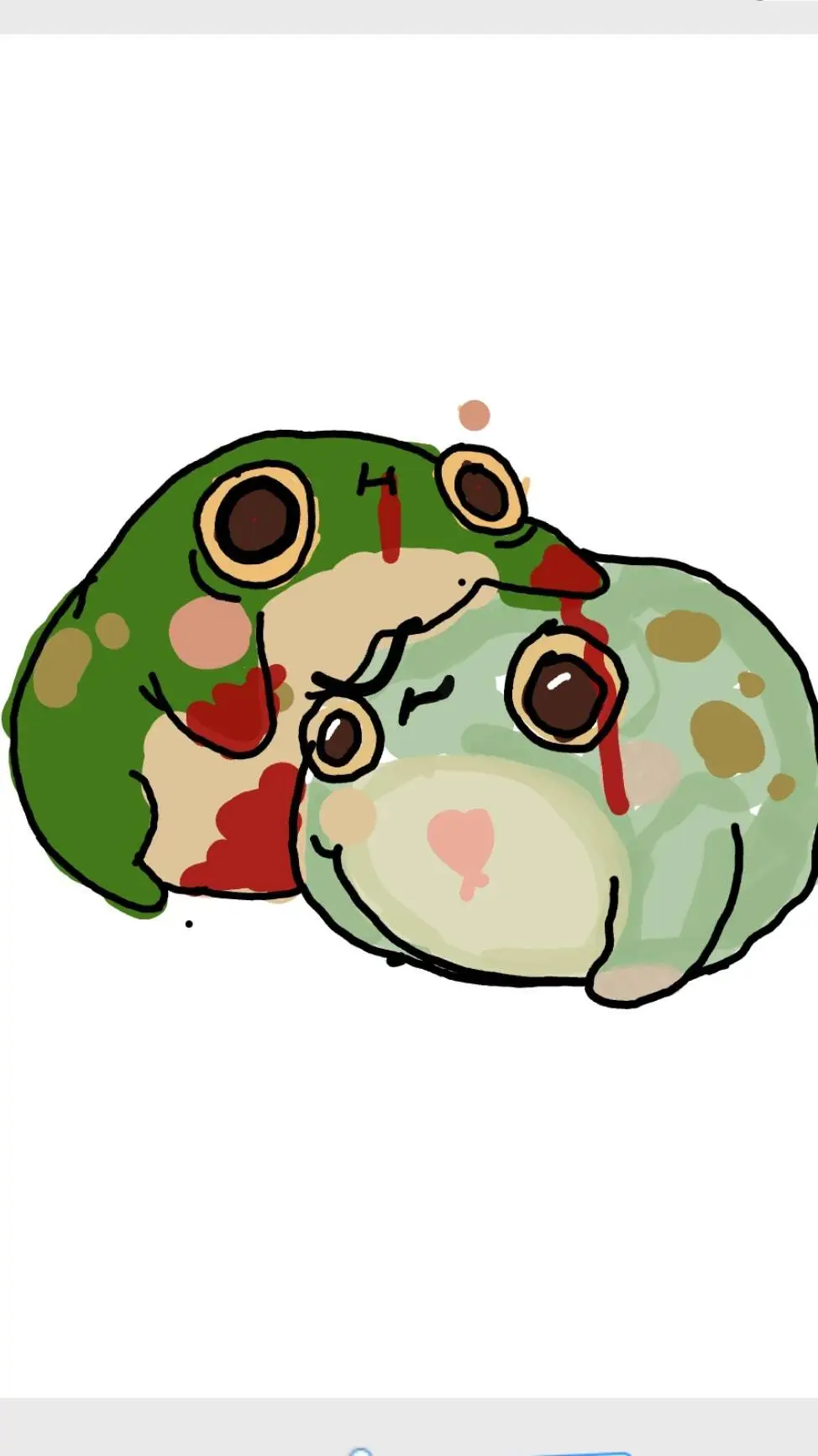 ai character: Frog army background