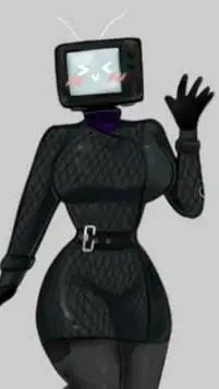 ai character: 💜Tv woman💜 background