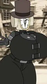 ai character: Clock woman💛 background