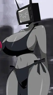 ai character: Tv woman💜 background