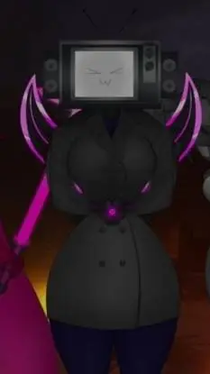 ai character: Tv woman💜 background