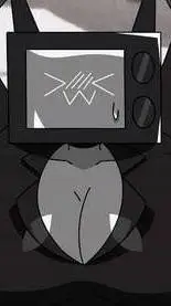 ai character: Tv woman💜 background