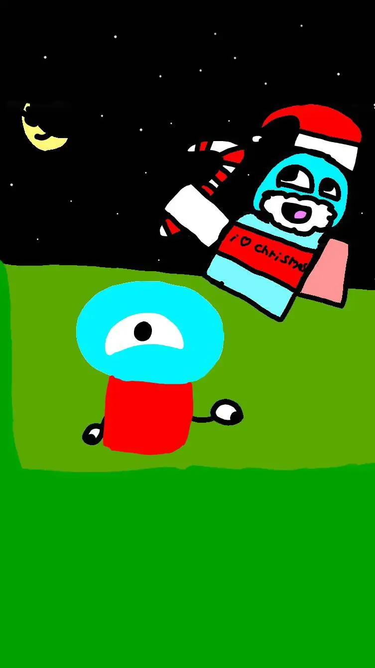 ai character: ANOFANA Navidad background