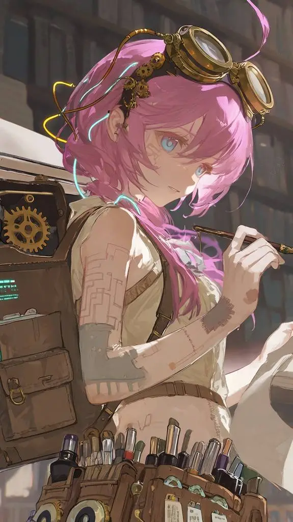 ai character: Aria background