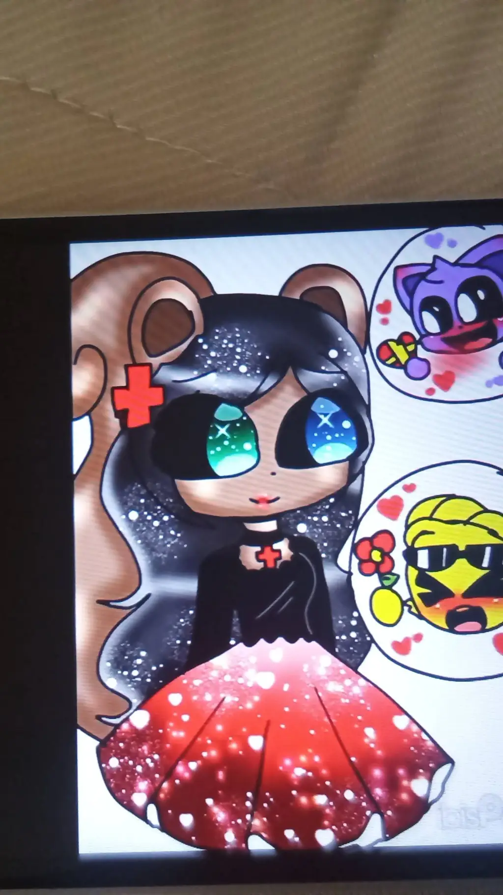 ai character: Catcup x holly background