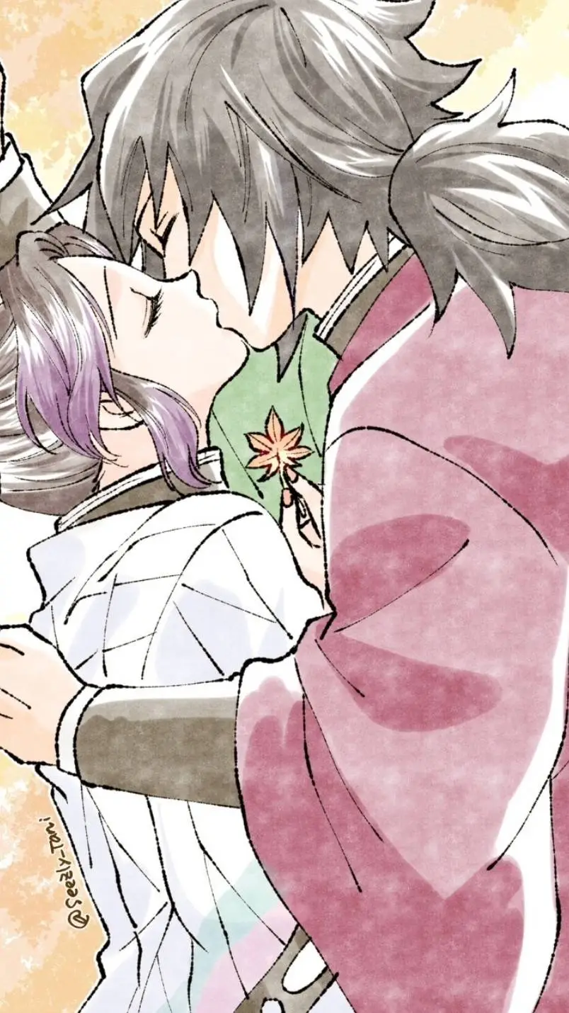 ai character: Shinobu X giyuu background