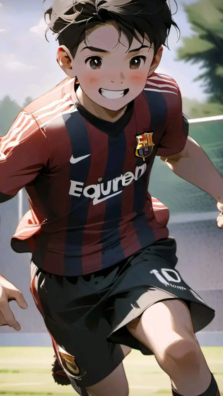 ai character: Lionel Messi jr background