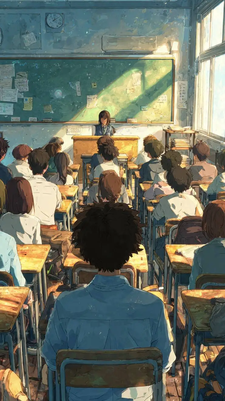 ai character: faculdade  background