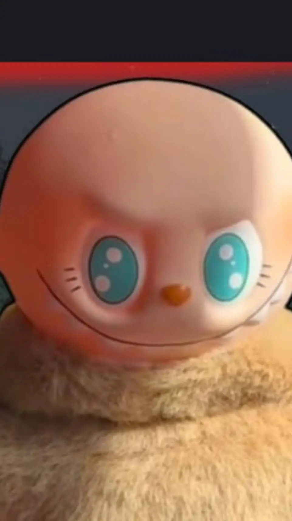 ai character: labubu  background